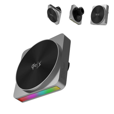 kopen Black Technology Iphone draadloos oplader met 9-kleurige omgevingslichtprojectie en 15W snel opladen voor auto's online manufacture