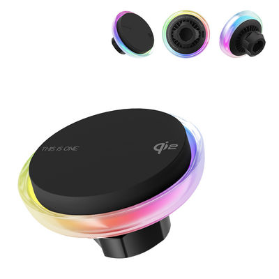 kopen Crystal Texture Car Wireless Charger met Frosted Lens en Blower Design voor uniek ontwerp en sterke magnetische zuigkracht online manufacture