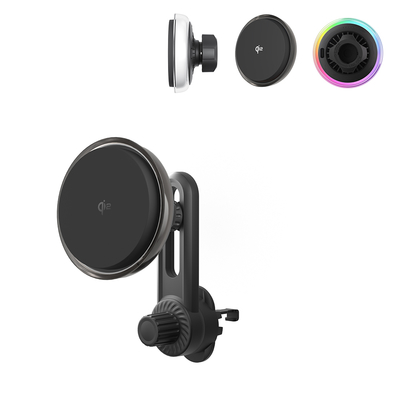 kopen Crystal Texture Magnetic Car Phone Holder With Frosted Lens And Cooling Fan For Dreamy And Personalized Aesthetics online manufacture