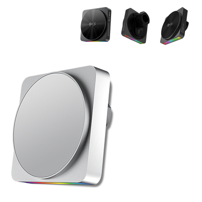 kopen 15W snel draadloos opladen Magsafe Car Mount met 9-kleurig omgevingslicht online manufacture