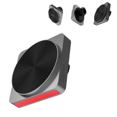 kopen Q2 Draadloze Oplader Volledig Metalen Design 15W Snel Opladen Auto Magnetische Draadloze Oplader Omgevingslicht Projectie online manufacture