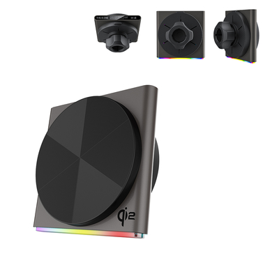 kopen 360-Degree Rotation Magsafe Car Mount Ultra-Thin Design Metal Material 9-Color RGB Light Effect Fast Charging online manufacture