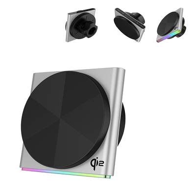 kopen Metal Wireless Charging Station Ultra-Thin Design 9-Color RGB Light Effect Magnetic Suction One-Hand Operation Fast Charging online manufacture