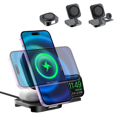 3 in 1 draadloos oplaadstation voor desktop