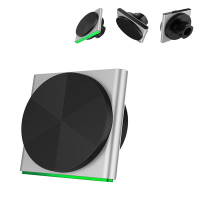 Iphone Charger Stand Metalen Materiaal 9-Kleur RGB Lichteffect Draadloos Auto Gemonteerd Fast Charging Ultra-dun Design