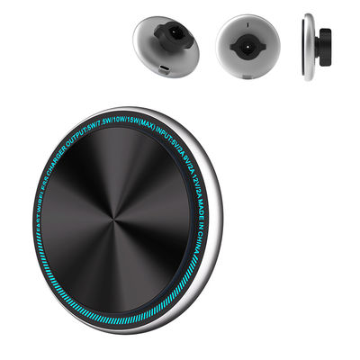 15w draadloos oplader Metalen magnetische telefoonhouder voor auto's met innovatief lichtontwerp en snelle magnetische zuigkracht