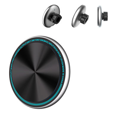 Metalen omgevingslicht 15w draadloos oplader Autophone-houder met ovale vorm en Magsafe magnetische zuigkracht