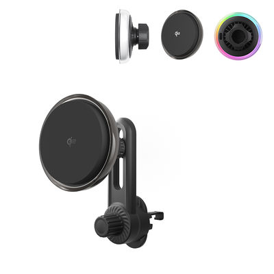 Crystal Texture Magnetische Autophone Holder Met Frosted Lens En Cooling Fan Voor Dromerige En Gepersonaliseerde Esthetiek