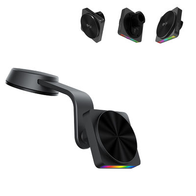 Draadloze telefoonhouder voor auto's met 9-kleurig omgevingslicht en Qi-opladen