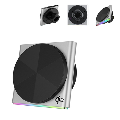 High-End Metal Magnetic Car Mount 9-Color RGB Light Effect Ultra-Thin Design One-Hand Operation Fast Charging