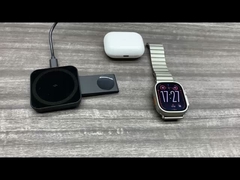 2-in-1 minimaal supersterk magnetisch draadloos opladen vouwtelefoonhouder reisbedrijf draagbaar