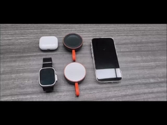 QI2 iPhone super klein Magnetisch Metalen 2-in-1 Draadloos Charger Verborgen telefoonhouder Snel opladen